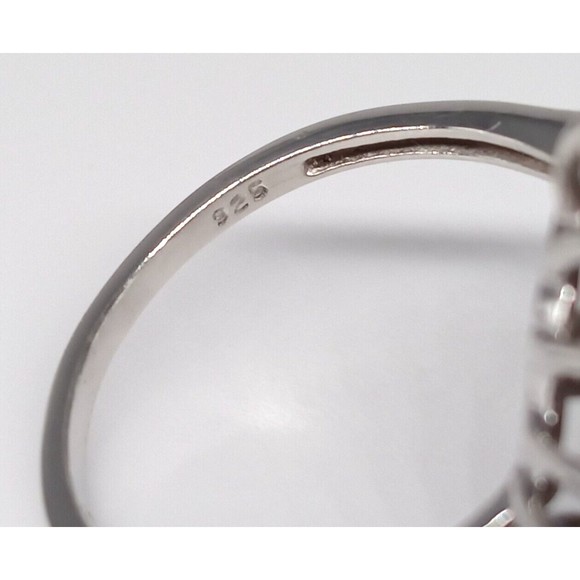 Chuck Clemency Garnet Quartz CZ Gemstone Ring STS 925 Sterling Silver Size 7 - Picture 13 of 15